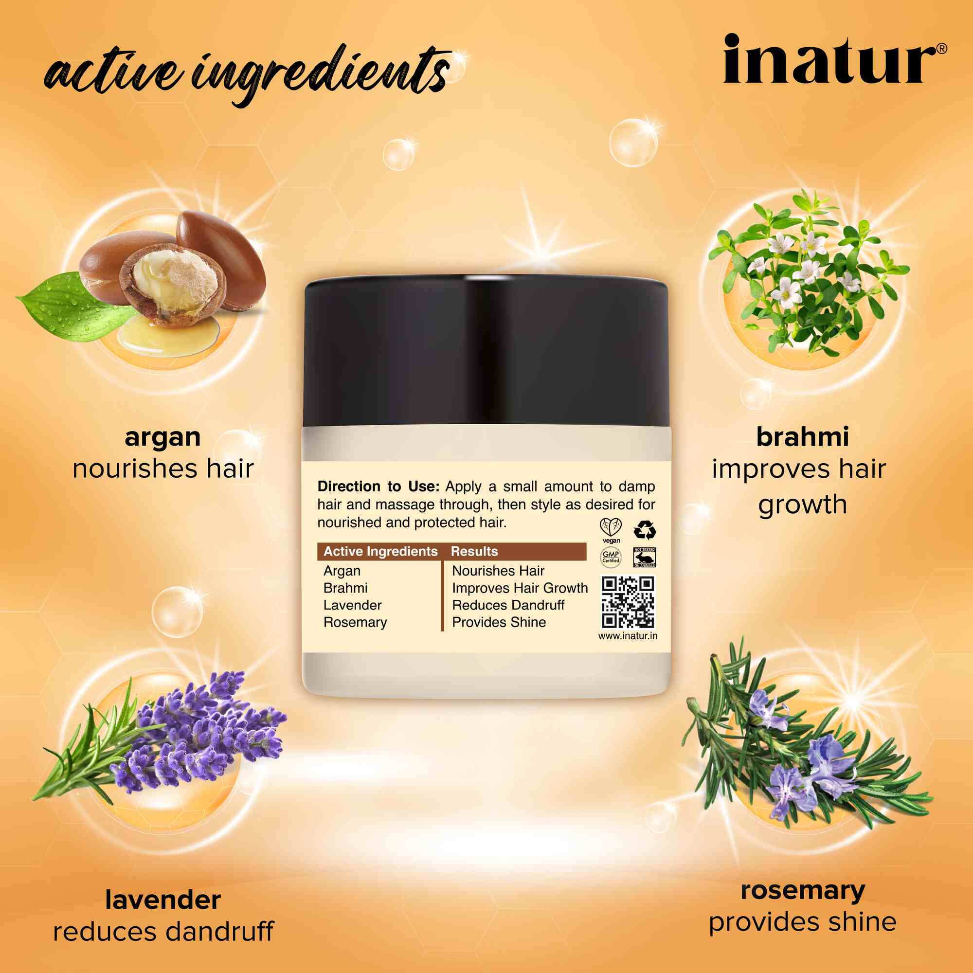Inatur Moroccan Argan Oil Hair Cream