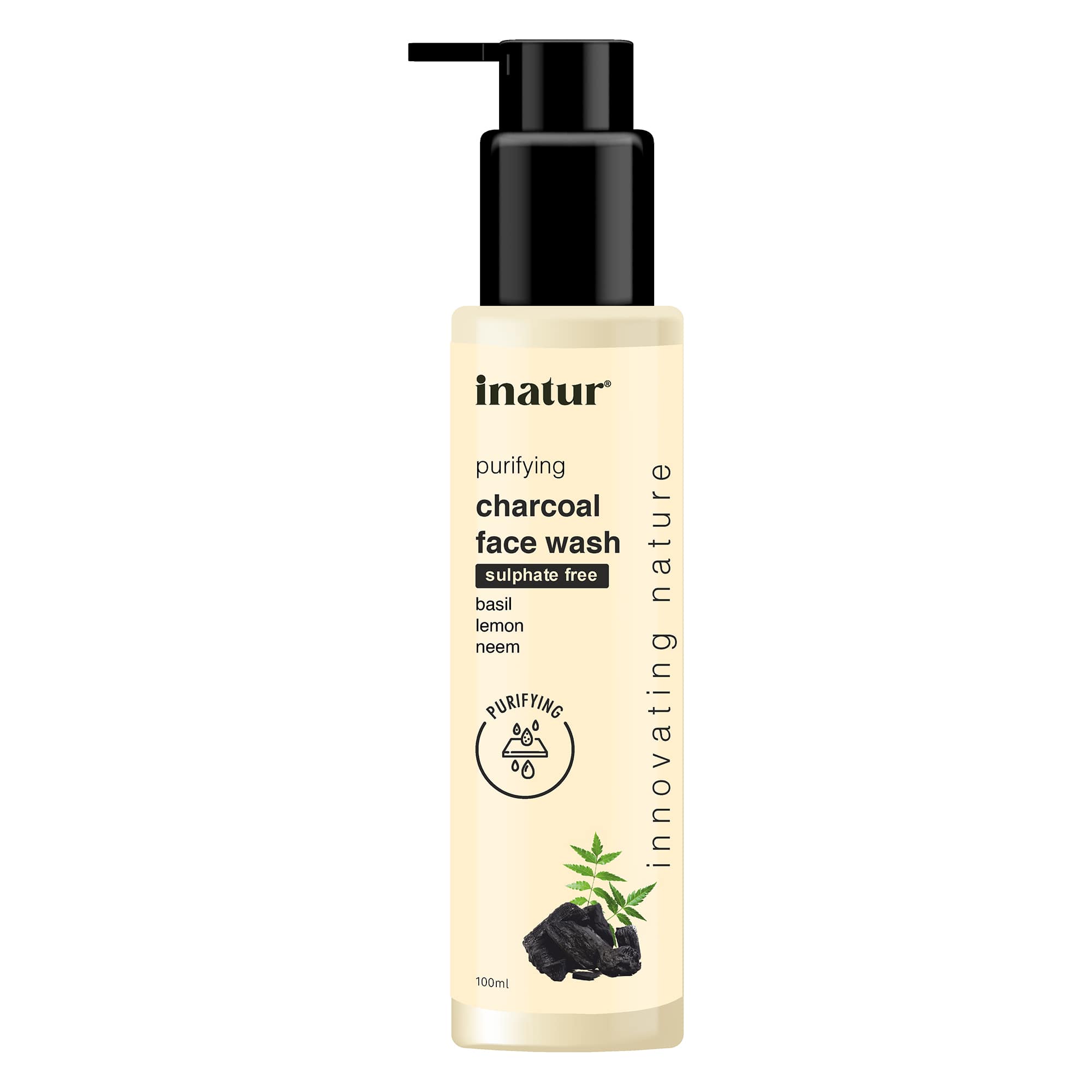 Inatur Charcoal Face Wash