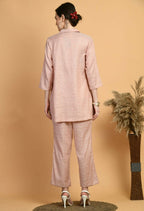 Joban Fashion Peach Cotton Kurta Set