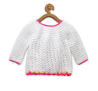 Chutput Kids White Coloured Solid Pullover with Missy Detail