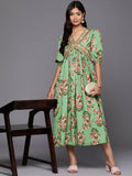 Ahalyaa Women's Traditional wear Lehnga Choli - Green