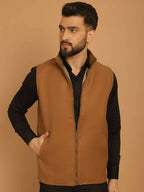 Even Apparels Pure Wool Nehru Jacket - Beige