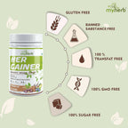 Myherb Women’s Weight Gainer, Her Gainer With 16 Herbs & Aguaje Fruit For Weight & Mass Gainer And Muscle Growth For Women - Distacart