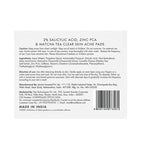 mCaffeine 2% Salicylic Acid Serum Clear Skin Acne Pads - Acne & Oil Control with Matcha Tea