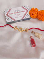 Designer kundan Rakhi - Ruby Raang - Distacart