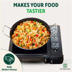 The Indus Valley 100% Pure Iron Cookware Set: Tawa+ Fry Pan+ Wok, Toxin-free Sheet Iron, Pre-seasoned, Induction & Gas, Kitchen Set for Home, Kadai