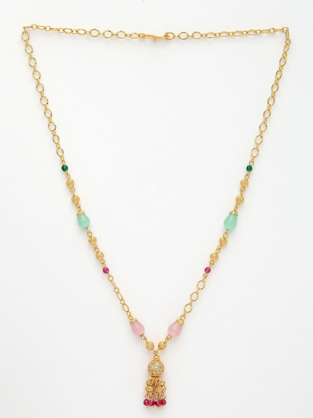 NVR Women's Multicolor Gold-Polished Minimal Chain