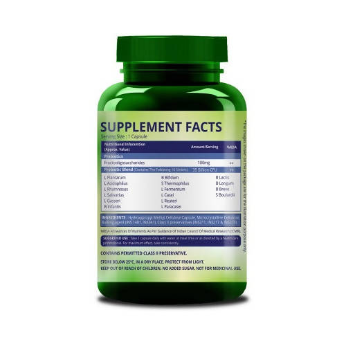 Himalayan Organics Probiotics 35 Billion CFU Prebiotics Immune & Digestive Health: 100 Capsules 