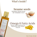 The Pure Story Natural Cold Pressed Oil for Hair & Skin with Seasame - Distacart