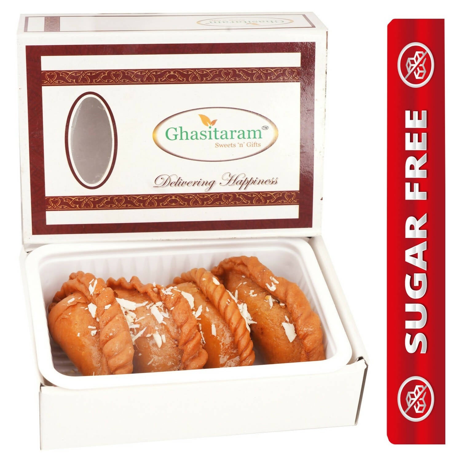 Ghasitaram Sugarfree Healthy Wheat Gujiya Box - Distacart