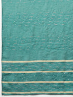 Myshka Dark Green Embroidered 3/4 Sleeve Round Neck Kurta Pant Dupatta Set - Distacart