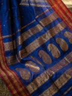 Shree Shyam Fashion Blue Cotton Saree - Distacart