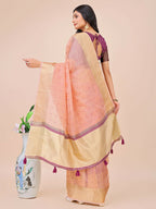 Shree Shyam Fashion Florance Light Pink Organza Saree