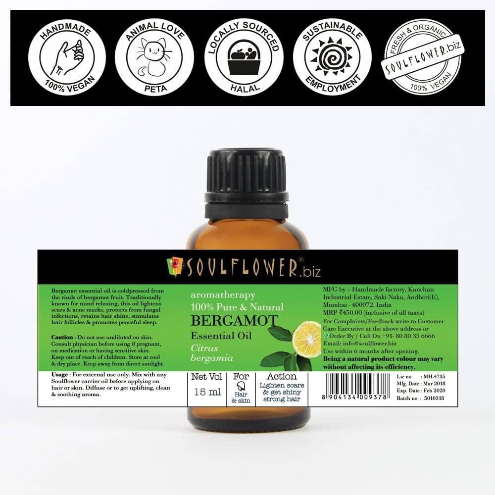 Soulflower Bergamot Essential Oil