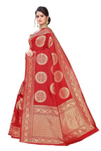 Vamika Latest Banarasi Jacquard Weaving Red Saree