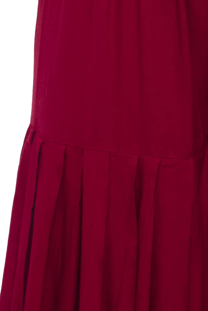 Mominos Fashion Reyon Cotton Maroon Palazzo - Distacart