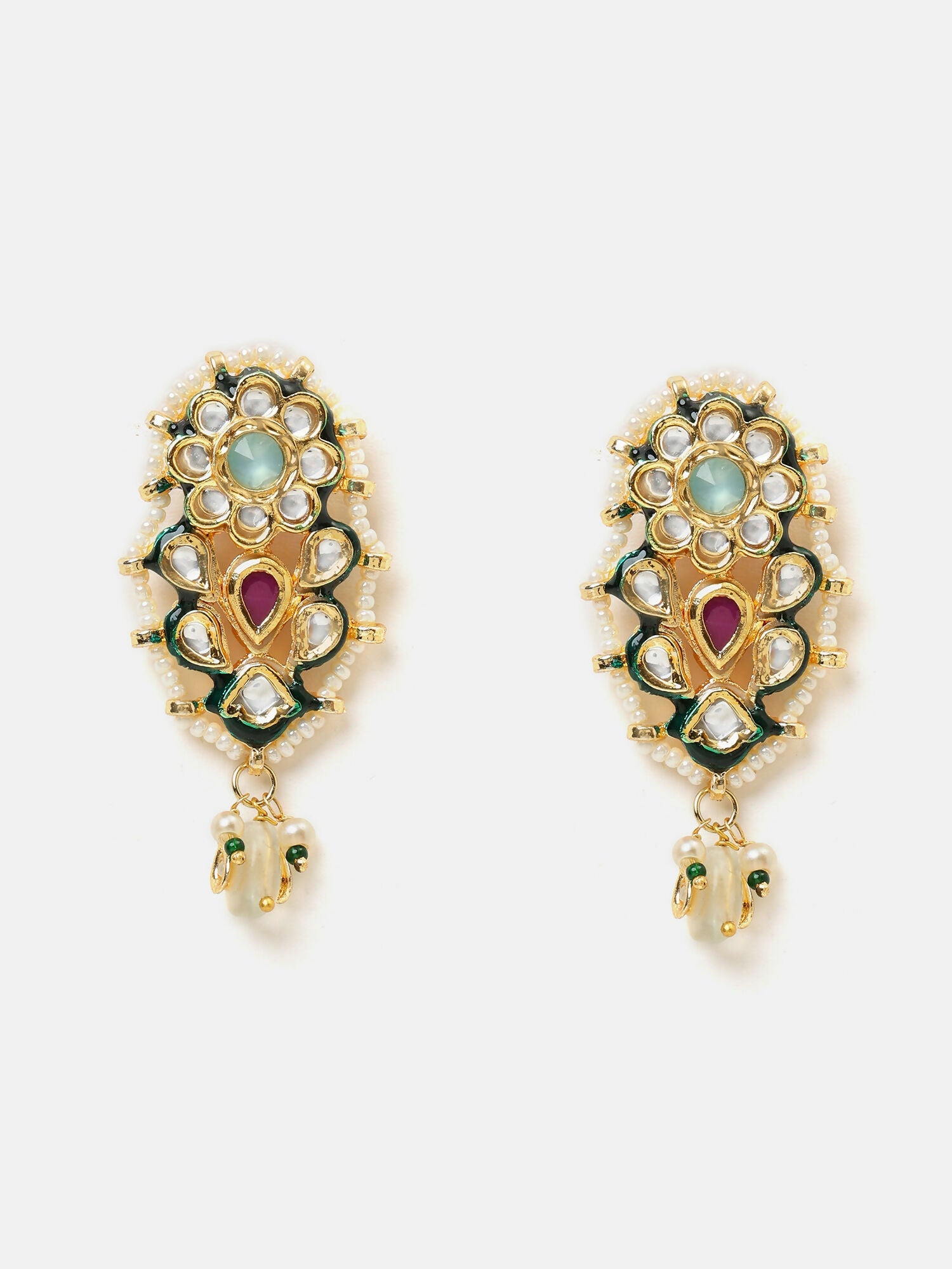 Ruby Raang Chand Earrings - Distacart