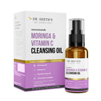 Dr. Sheth's Moringa & Vitamin C Face Cleansing Oil For Deep Pore Cleansing, Removes Makeup & Impurities, Hydrates