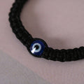 NVR Men & Women Black Fabric Elasticated Bracelet - Distacart