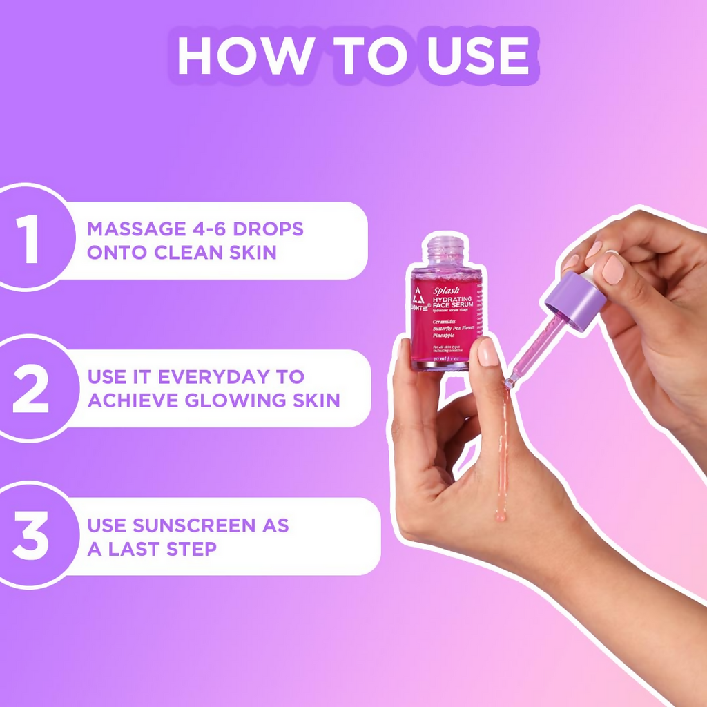Light Up Splash Hydrating Face Serum With Hyaluronic Acid