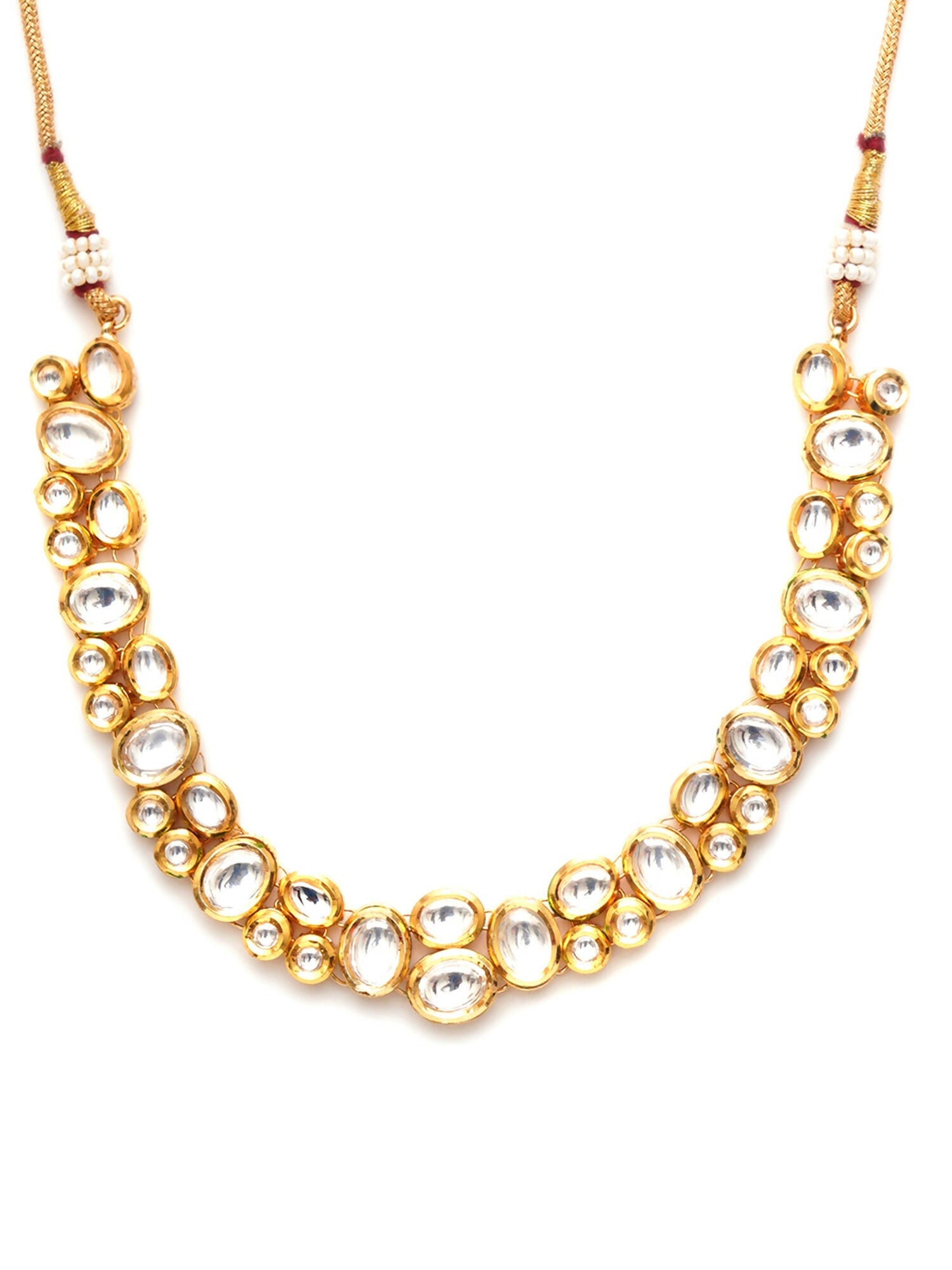 Kundan Neckpiece (Gold) - Ruby Raang