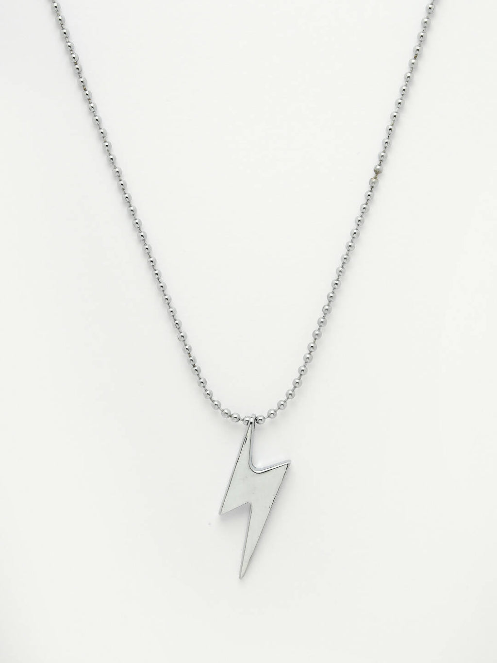 NVR Men Silver Plated Flash Pendent With Chain