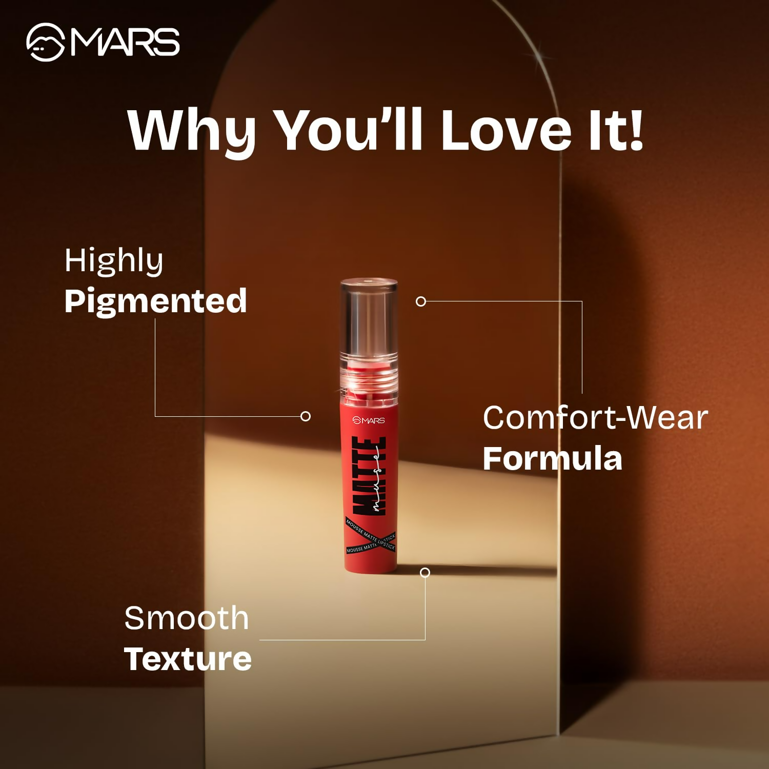 MARS Cosmetics Matte Muse Mousse (11-Show Stopper) - Distacart