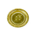 Spillbox Gold-Toned Brass Swastika Thali Pooja Essential
