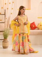 Joban Fashion Girl's Yellow Color Lehenga Choli