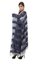 Mominos Fashion Moeza Cotton Payal Design Navy Blue Dupatta