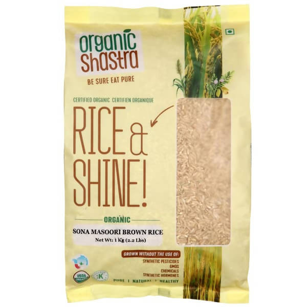 Organic Shastra Brown Sona Masoori Rice