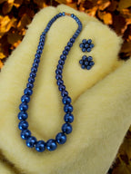 Inhanns Spectrum Everyday Pearl Sets - Single Strand - Royal Blue