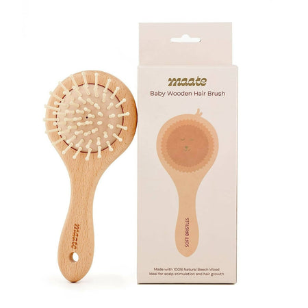 Maate Baby Wooden Comb Gift Box | Baby Wooden Hair Brush