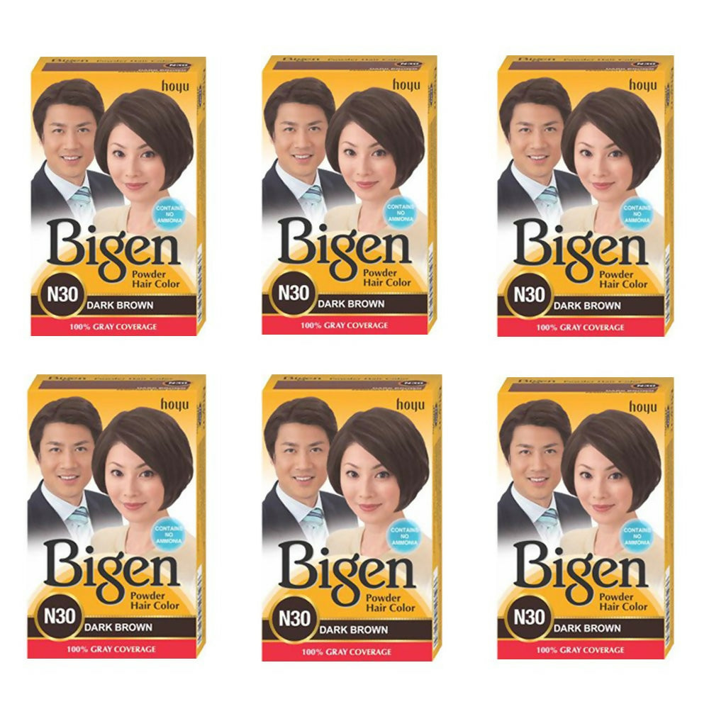 Bigen Powder Hair Color Dark Brown N30 - Distacart