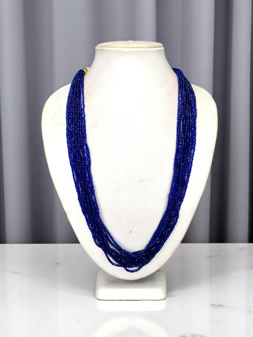 Inhanns Crystal Beads Luxe Edition – Multi-Layered Necklace - Royal Blue