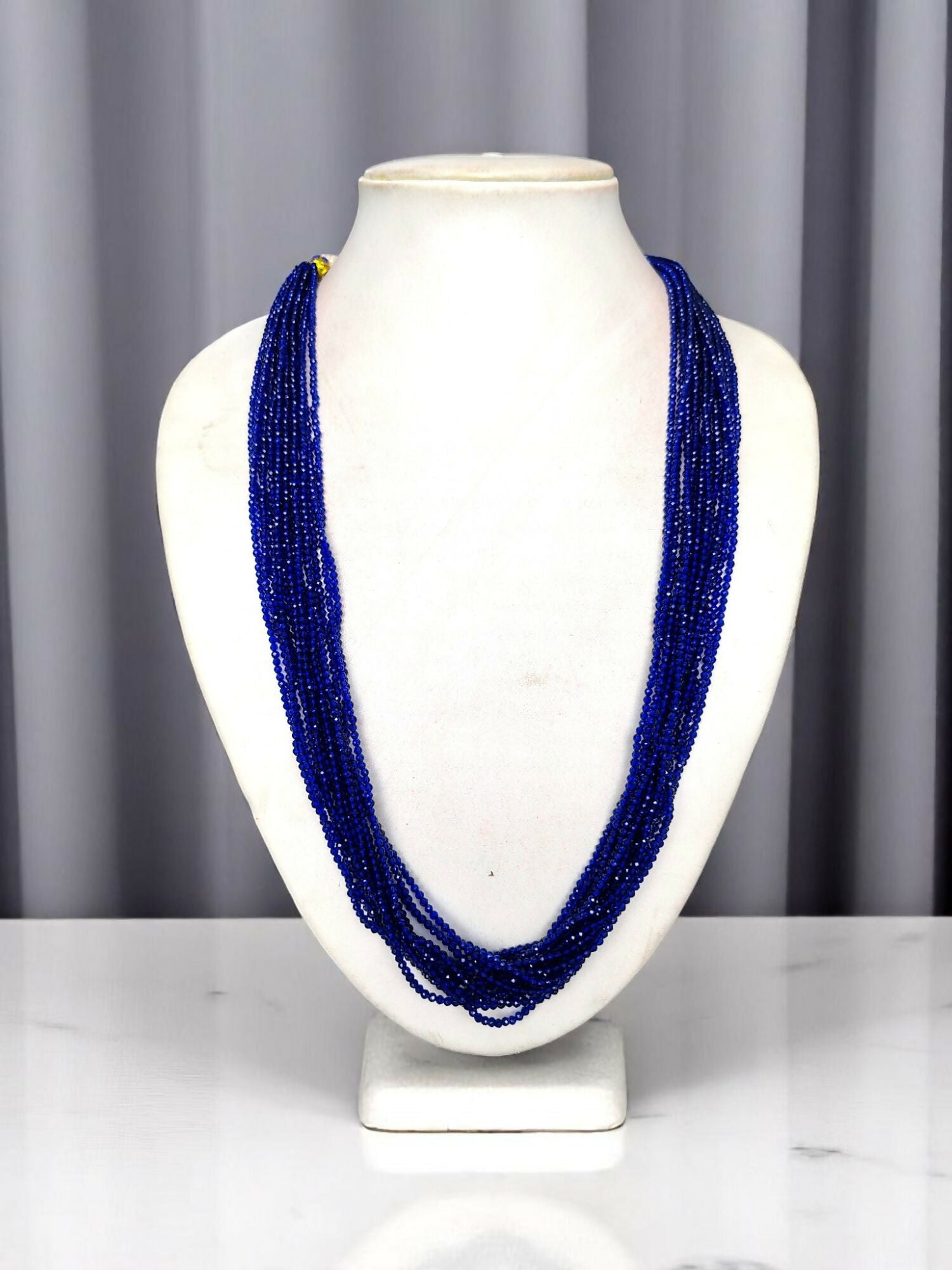 Inhanns Crystal Beads Luxe Edition – Multi-Layered Necklace - Royal Blue