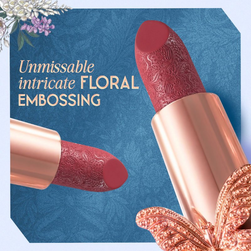 Nykaa Cosmetics X Bridgerton Creamy Matte Longwear Lipstick - Full Bloom