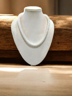 Inhanns Noor-E-Jalwa – Handmade Crystal Bead Necklace -Adjustable - White Only Necklace