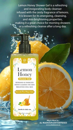 Al Masnoon Lemon Honey Shower Gel - Distacart