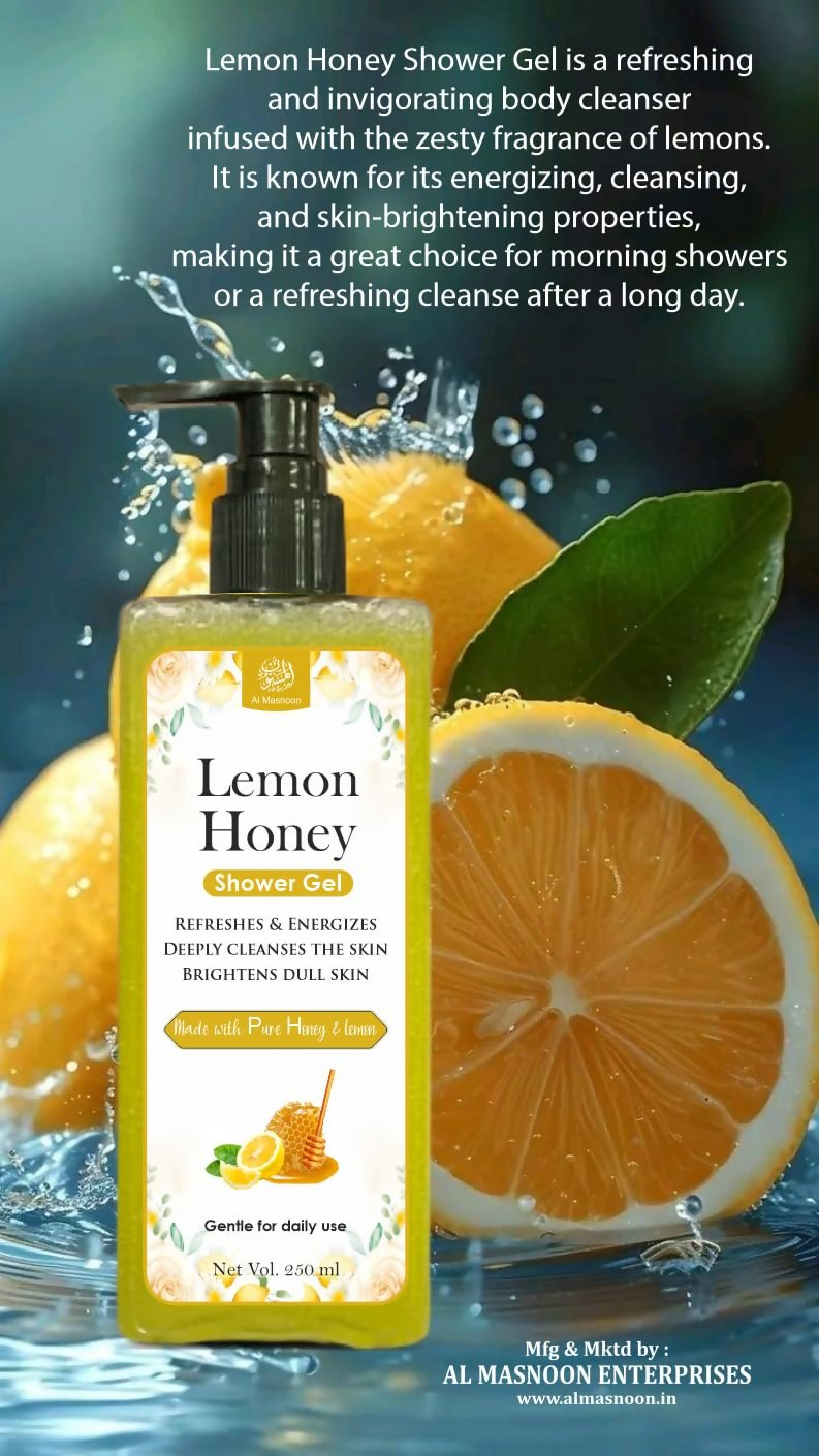 Al Masnoon Lemon Honey Shower Gel - Distacart