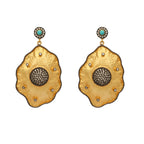 Nuyug 18k Gold-Plated American Diamond Studded Anti Tarnish Contemporary Dangler Earrings - Distacart