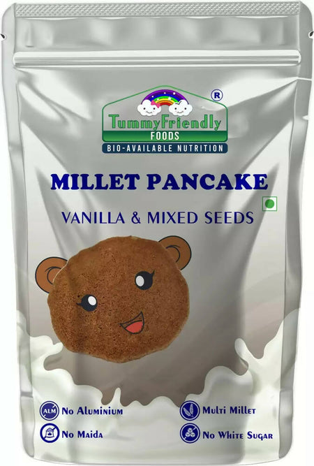 TummyFriendly Foods Aluminium-Free Millet Pancake Mix - Vanilla Mixed Seeds