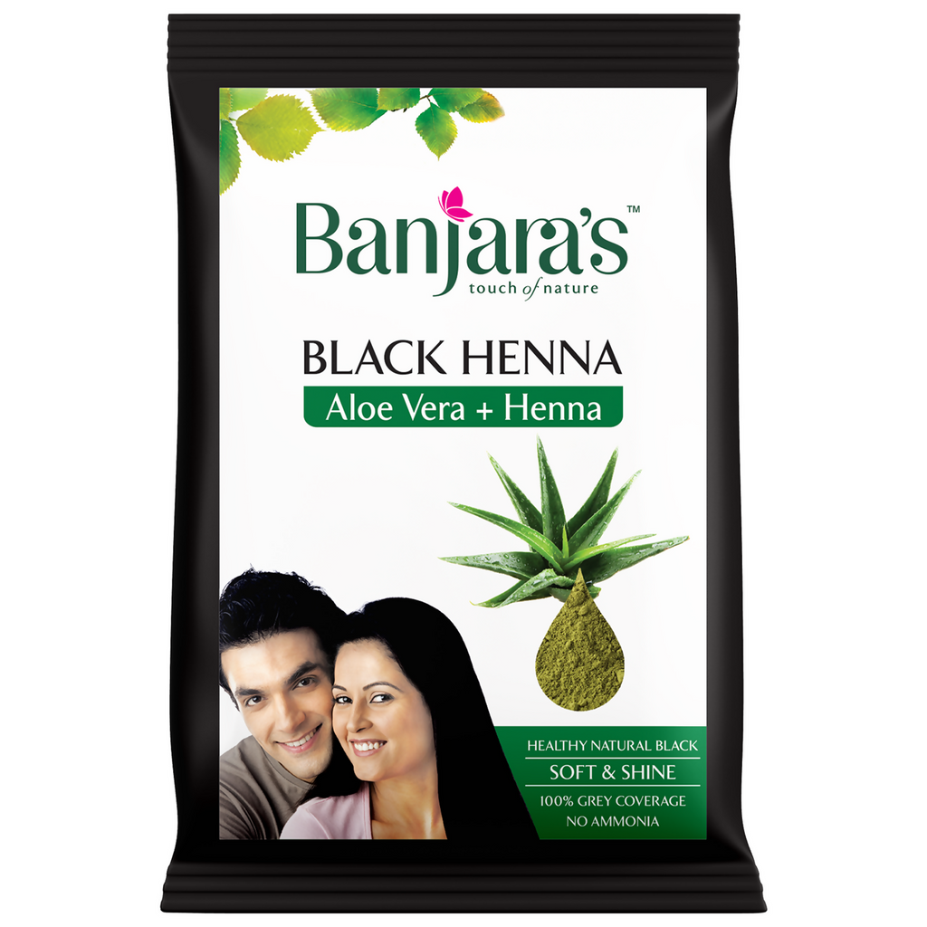 Banjara's Black Henna with Aloe Vera - Distacart