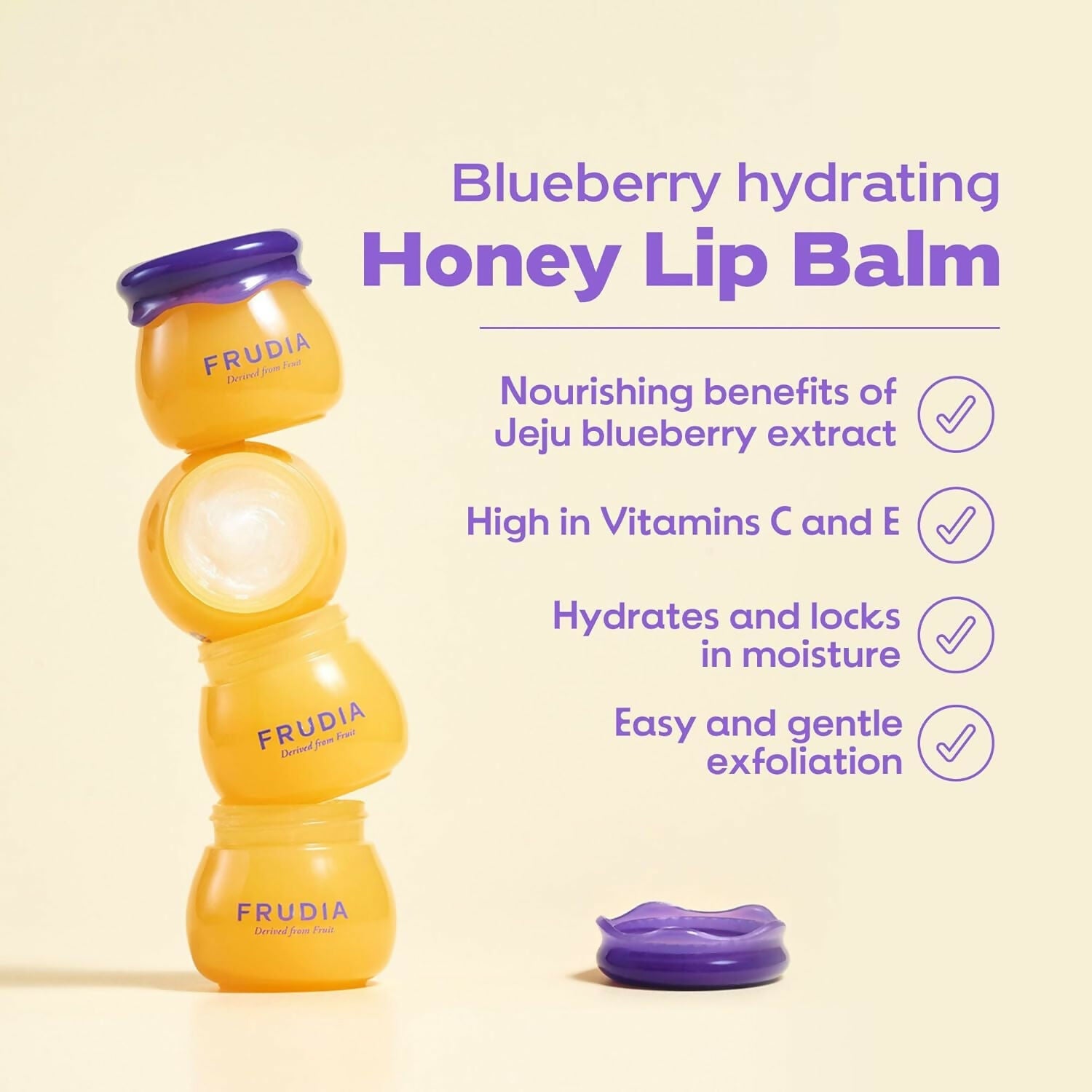 Frudia Blueberry Hydrating Honey Lip Balm with Collagen