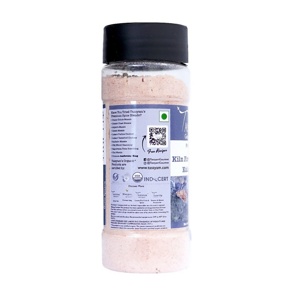 Tassyam Organics Black Rock Salt Powder - Distacart