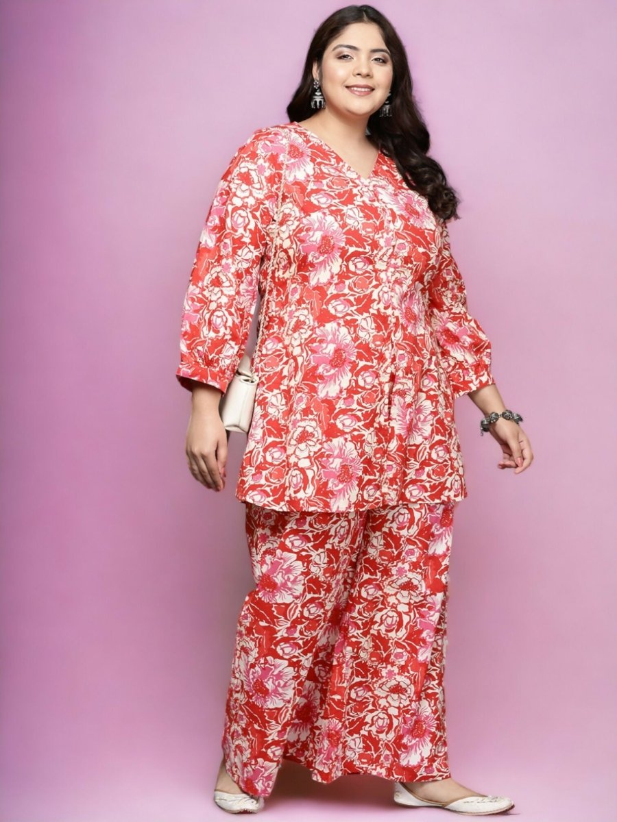 Ahalyaa Women's Traditional wear Tunic - Red