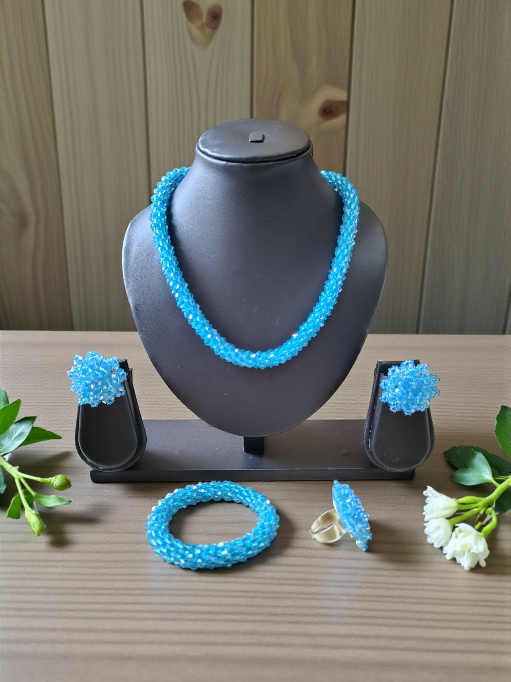 Inhanns Rangshine 4-In-1 Crystal Glam Set - Handmade - Sky Blue