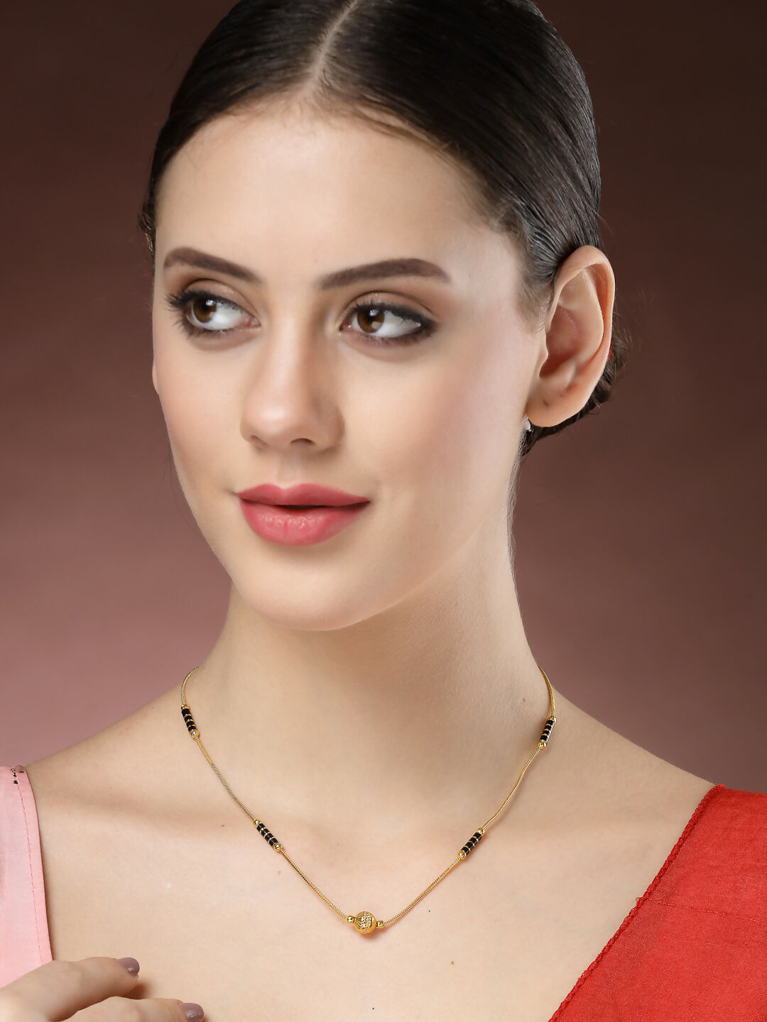NVR Women's Gold-Polished Mangalsutra - Distacart