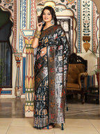 Shree Shyam Fashion Teal Green Silk Saree - Distacart