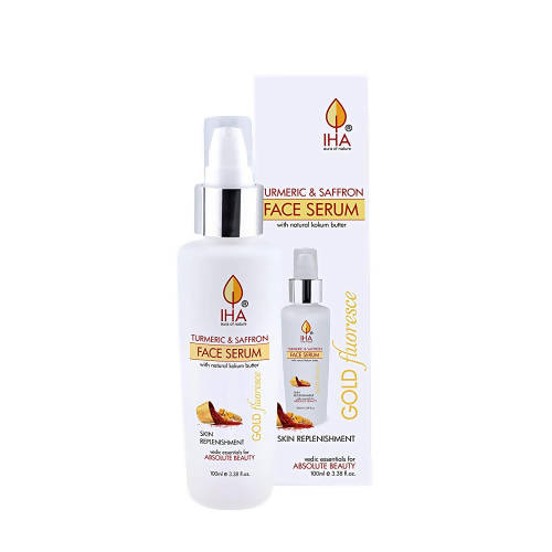 Iha Gold Fluoresce Face Serum with Turmeric & Saffron